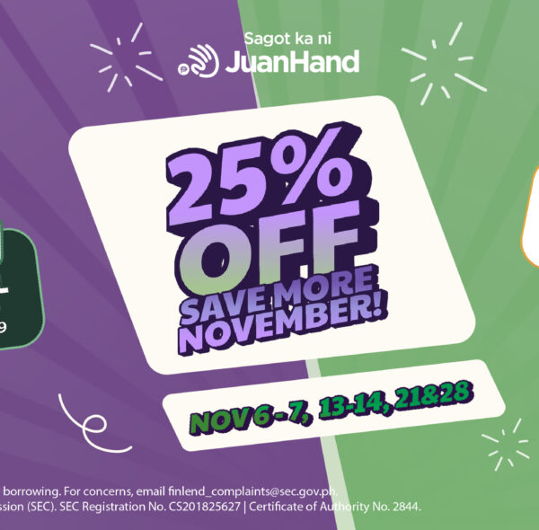Saya All November: Get 25% OFF on Smart Prepaid Load via JuanHand!